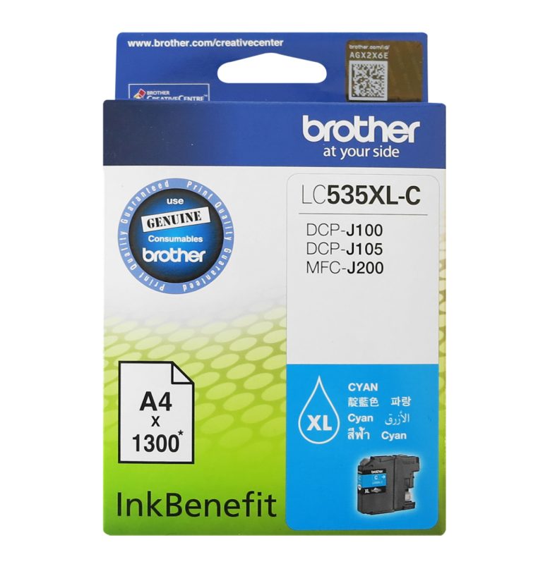Brother LC535XL Cyan Original Ink Cartridge