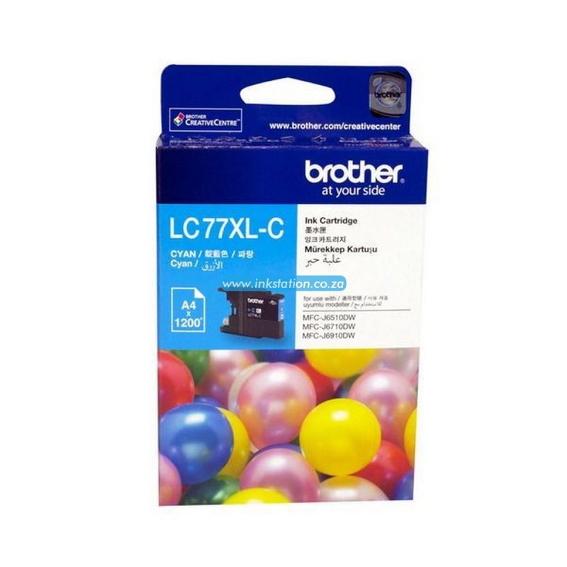 Brother LC77XL Cyan Original Ink Cartridge