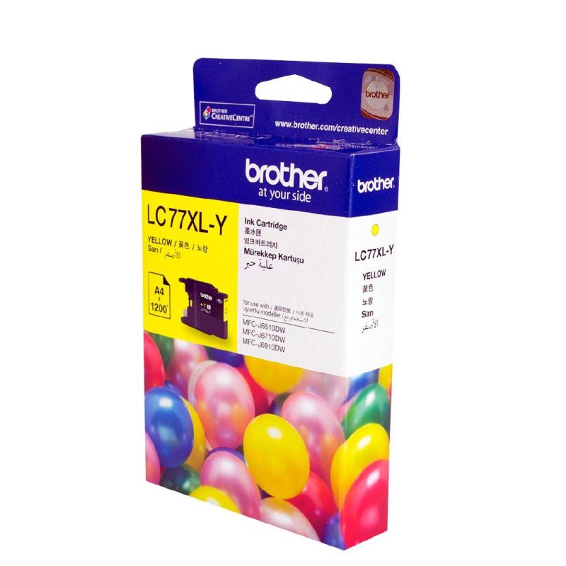 Brother LC77XL Yellow Original Ink Cartridge
