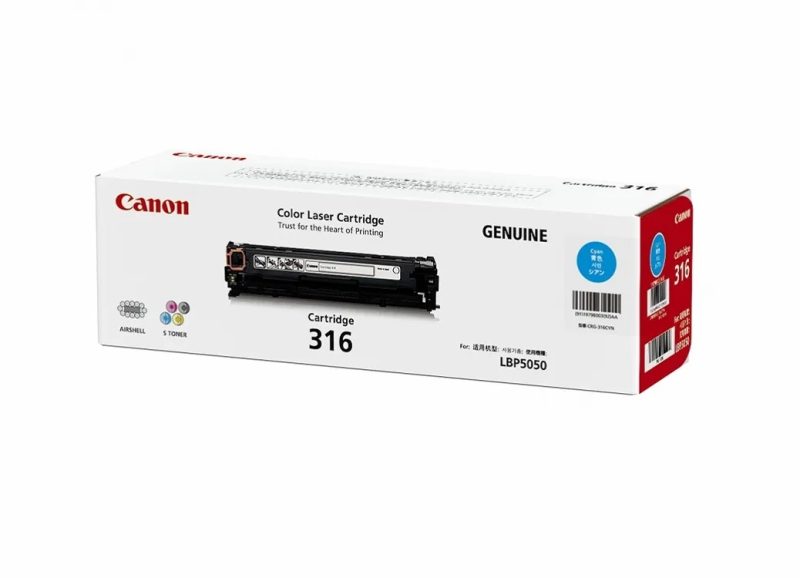 Canon 316 Cyan Original Laser Toner Cartridge