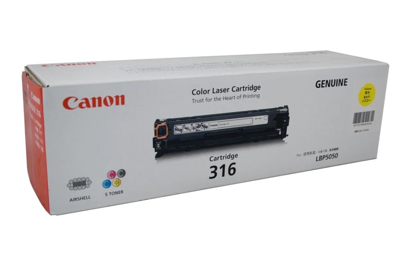 Canon 316 Yellow Original Laser Toner Cartridge