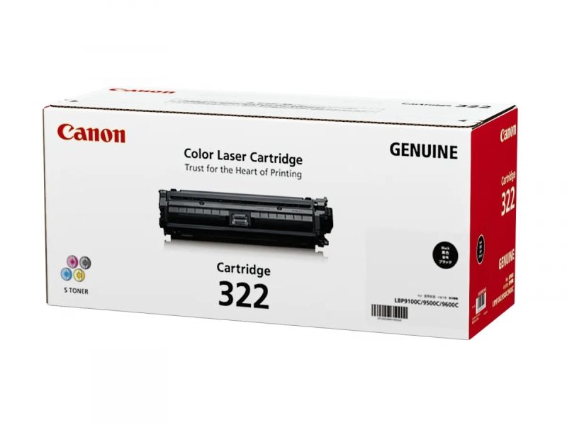 Canon 322 Black Original Laser Toner Cartridge