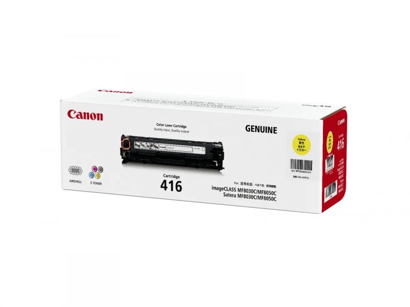 Canon 416 Yellow Original Laser Toner Cartridge
