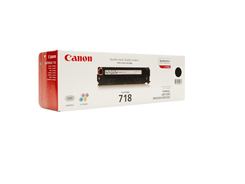 Canon 718 Black Original Laser Toner Cartridge