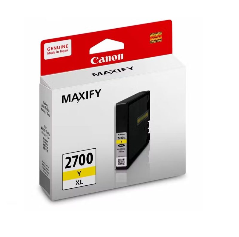 Canon Pixma PGI-2700XL Yellow Original Ink Cartridge