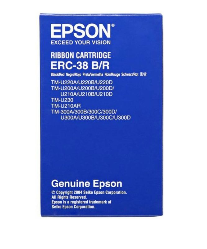 Epson ERC38 B Black Original Ribbon Cartridge