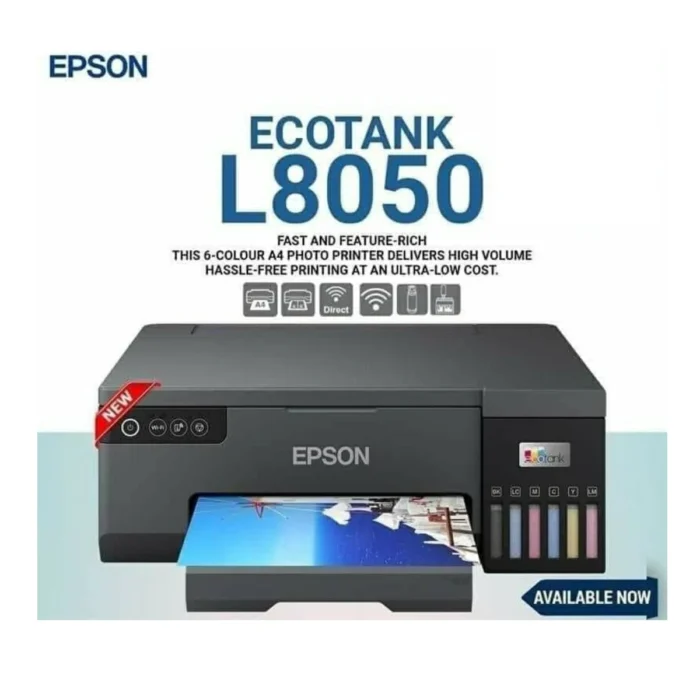 Epson Eco Tank L8050 Ink Tank Photo Printer - Image 3