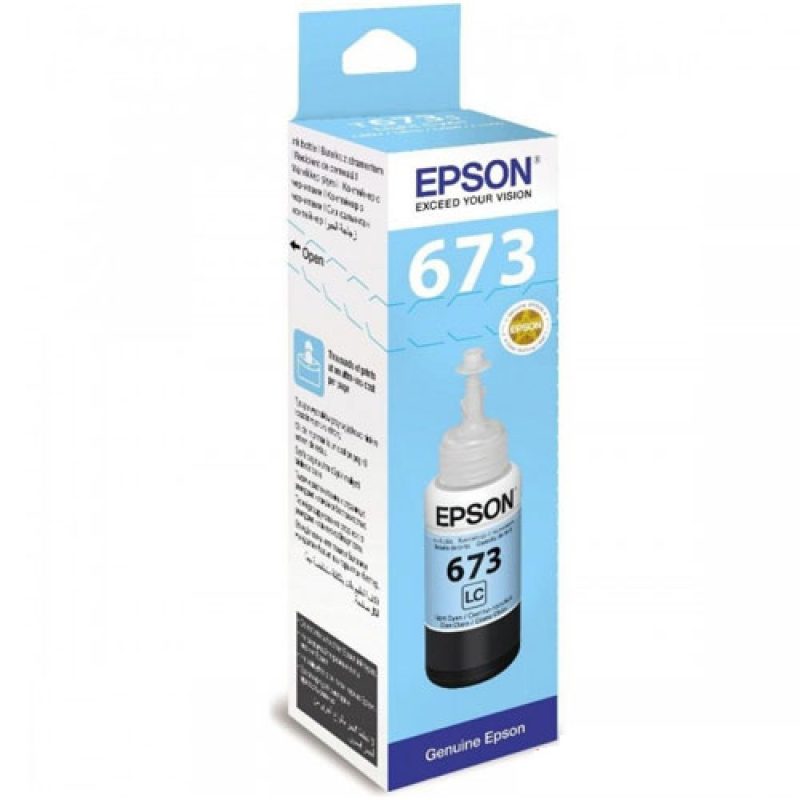 Epson T6735 Light Cyan Original Ink Bottle