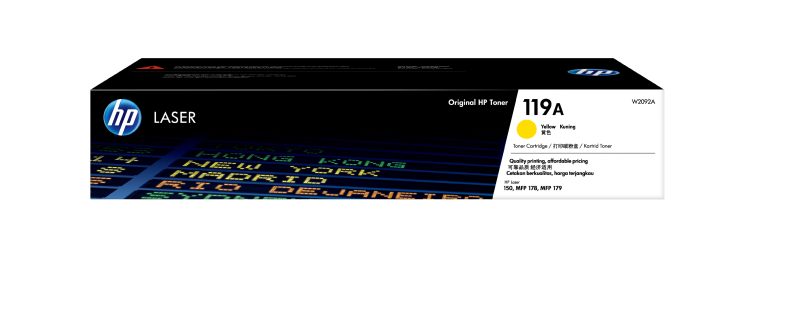 HP 119A Yellow Original Laser Toner Cartridge