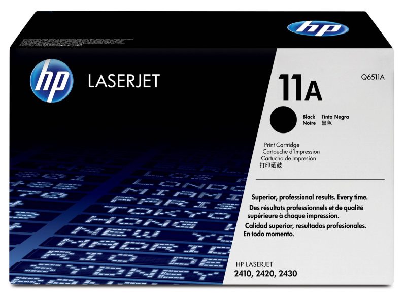 HP 11A Black Original LaserJet Toner Cartridge