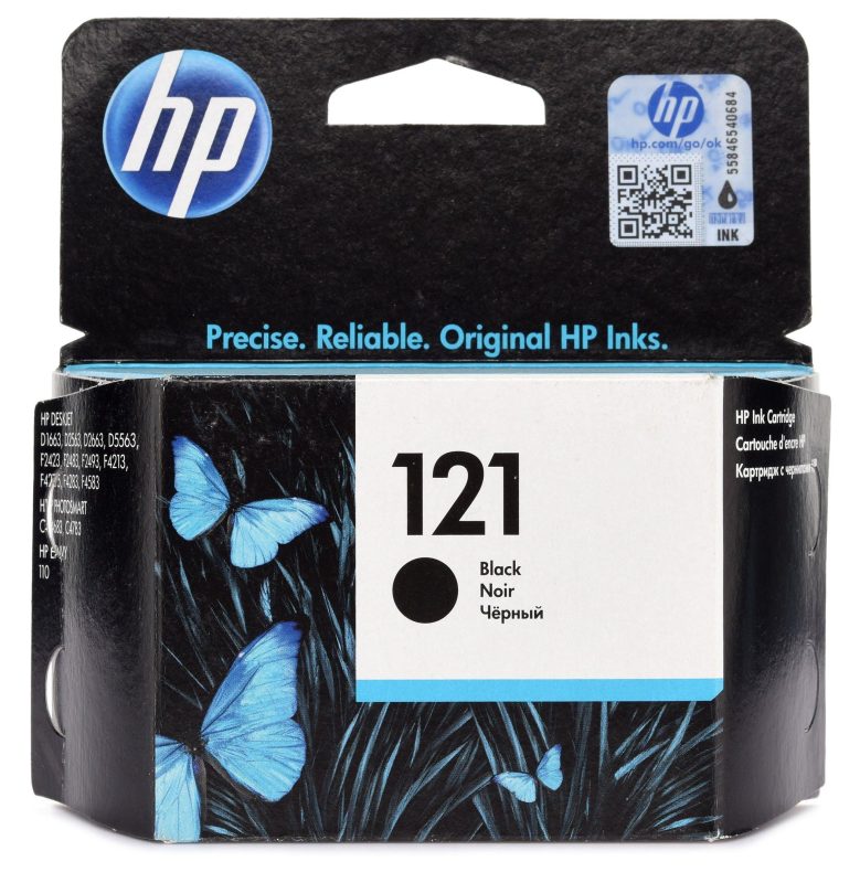 HP 121 Black Ink Original Cartridge