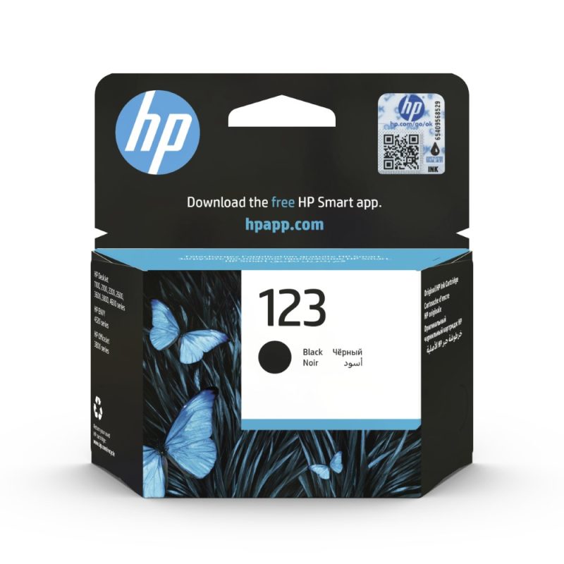 HP 123 Black Ink Original Cartridge