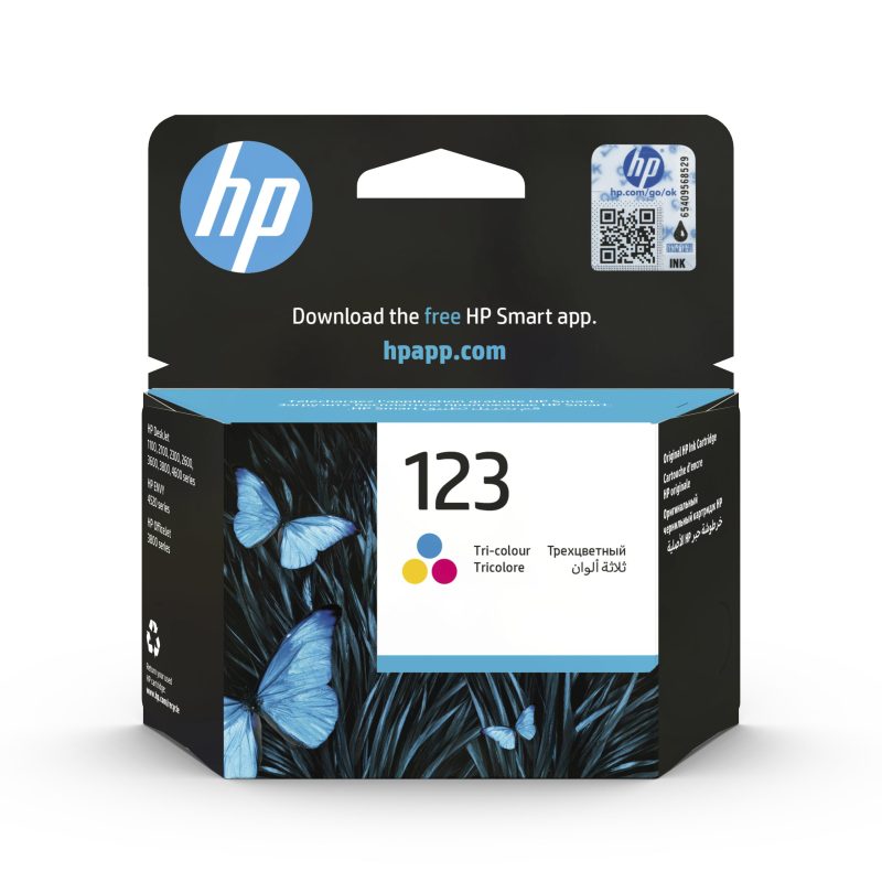 HP 123 Tri-Color Ink Original Cartridge