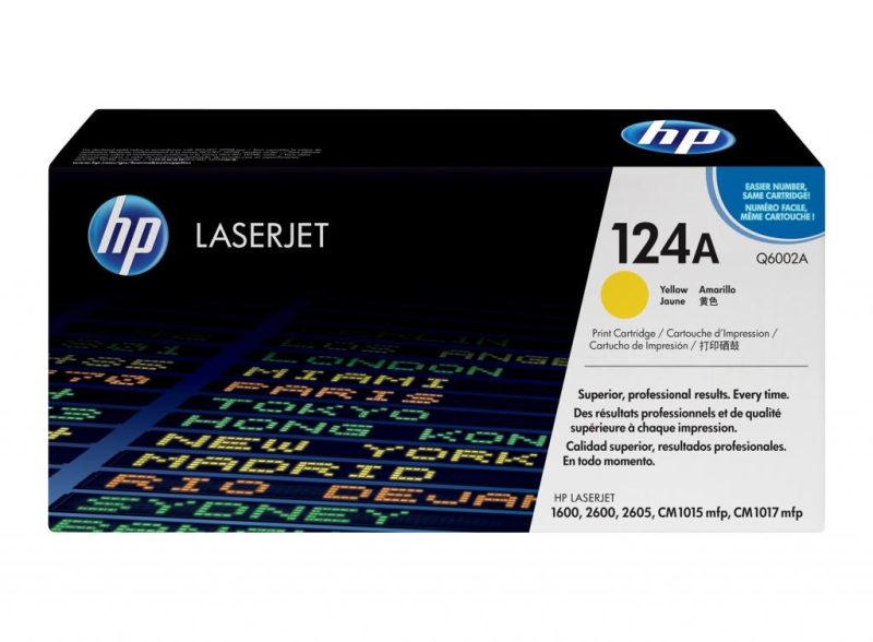 HP 124A Yellow Original LaserJet Toner Cartridge
