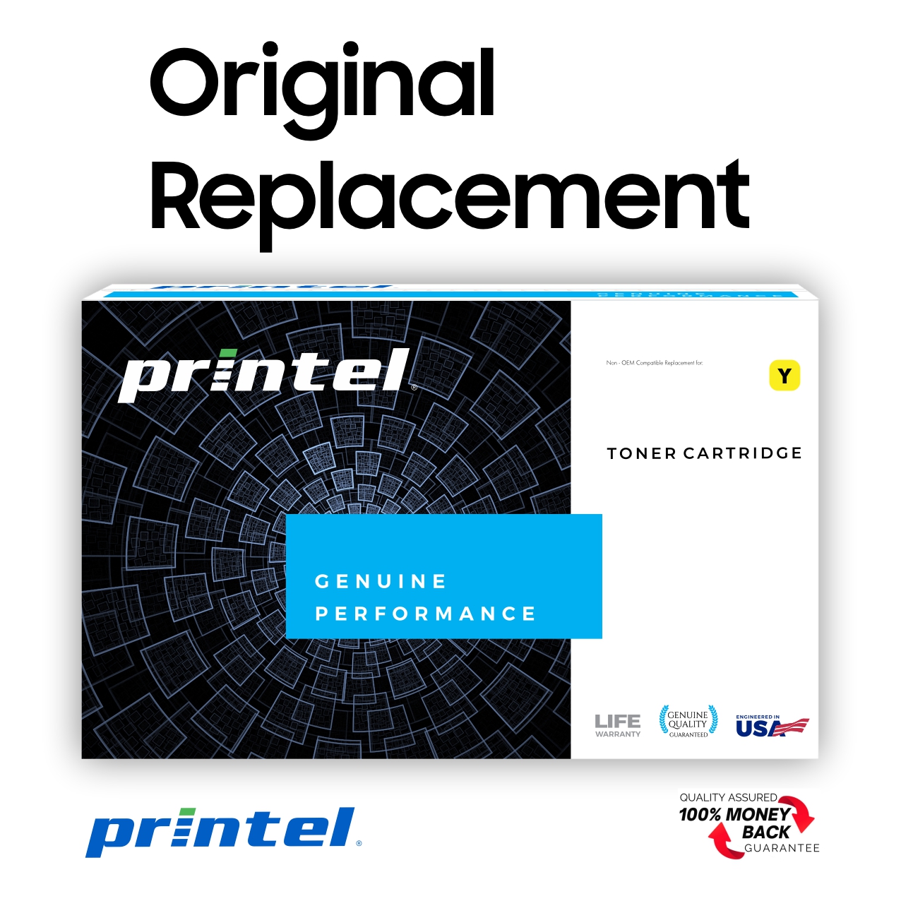 HP 124A Yellow Original Printel Compatible LaserJet Toner Cartridge