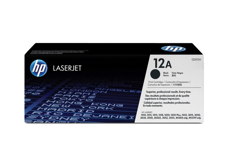 HP 12A Black Original LaserJet Toner Cartridge