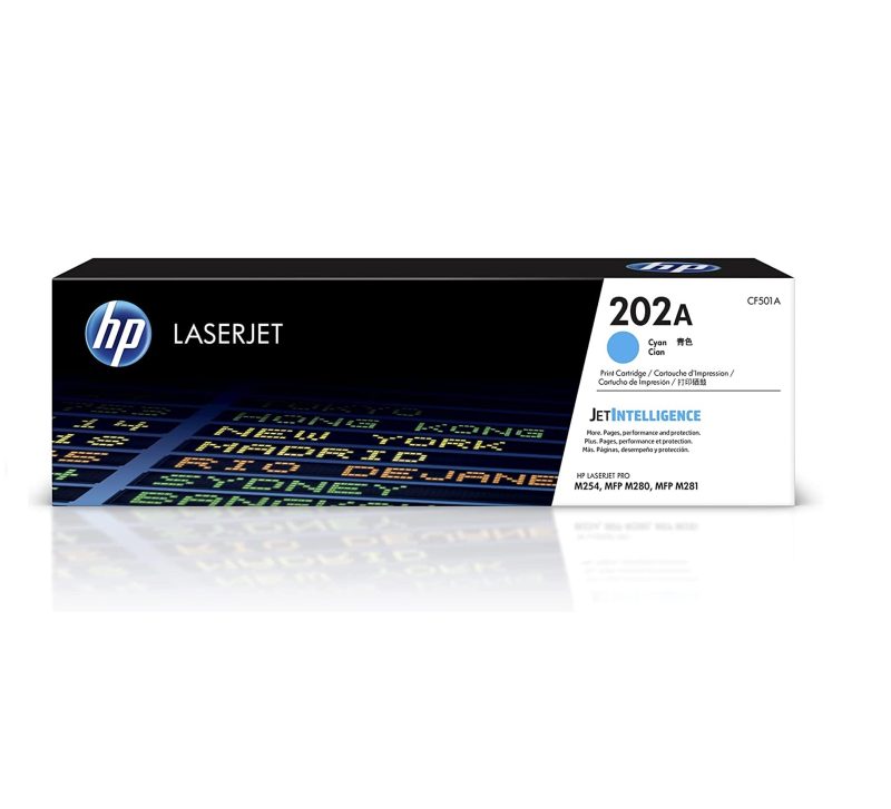 HP 202A Cyan Original LaserJet Toner Cartridge