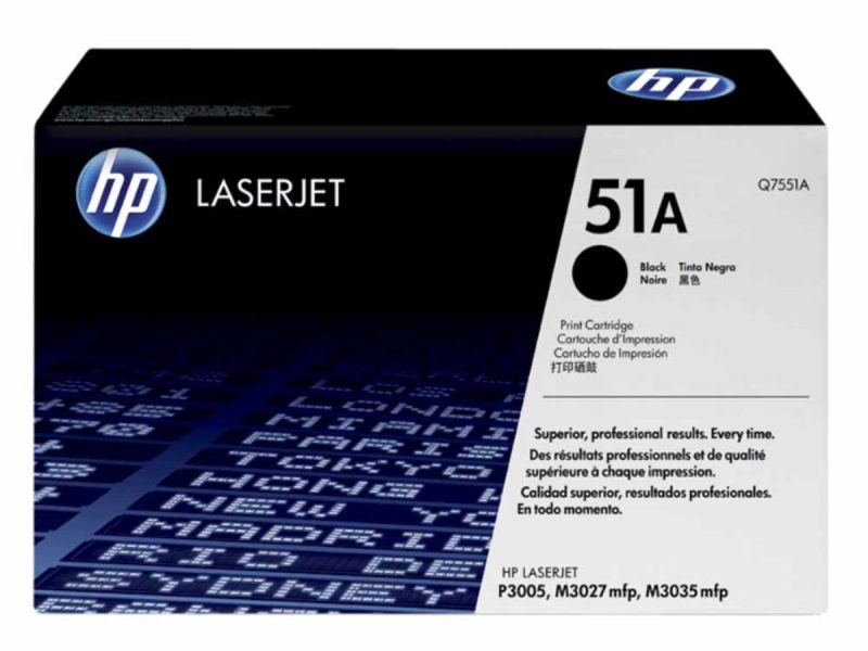 HP 51A Black Original LaserJet Toner Cartridge