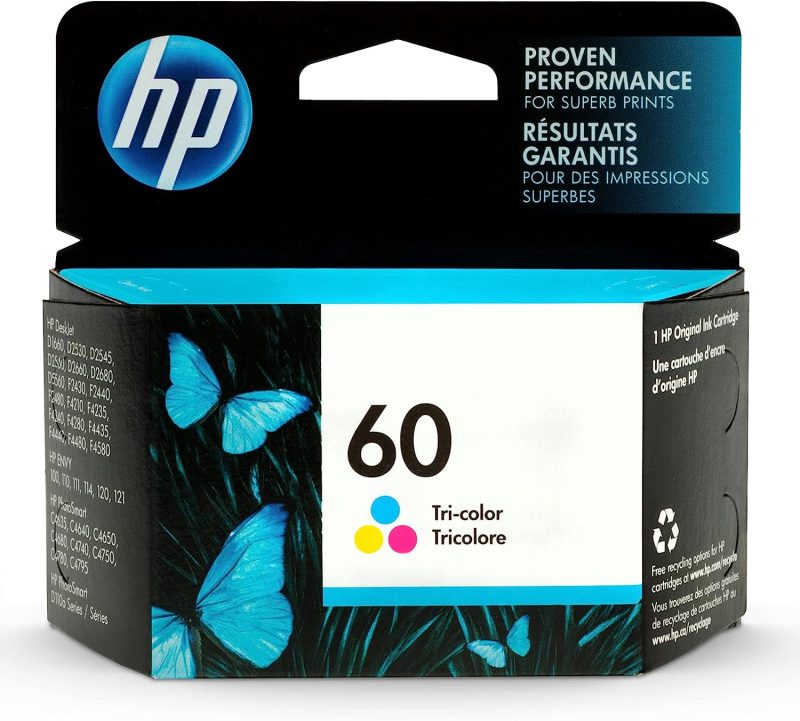 HP 60 Tri-Color Ink Original Cartridge