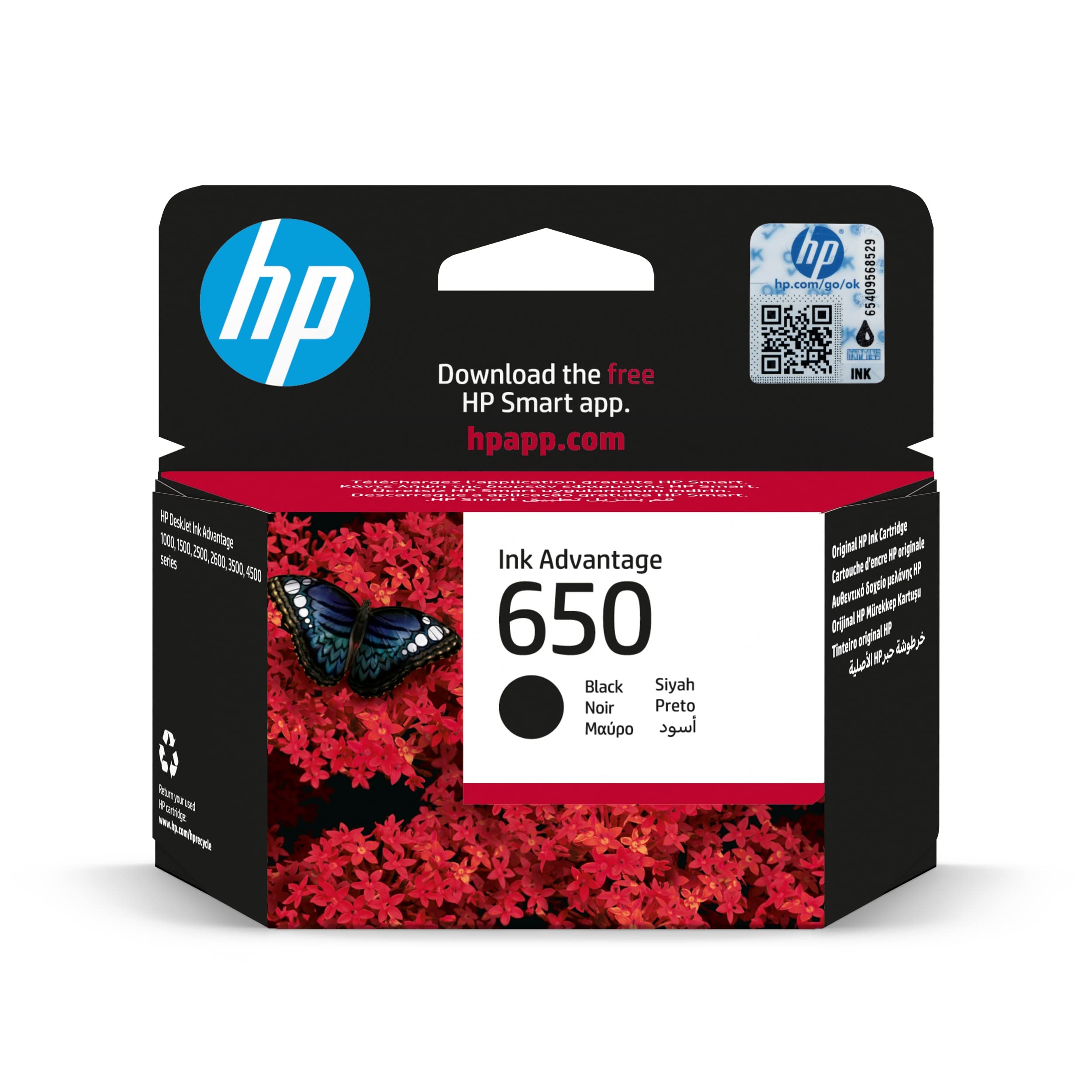 HP 650 Black Ink Original Cartridge