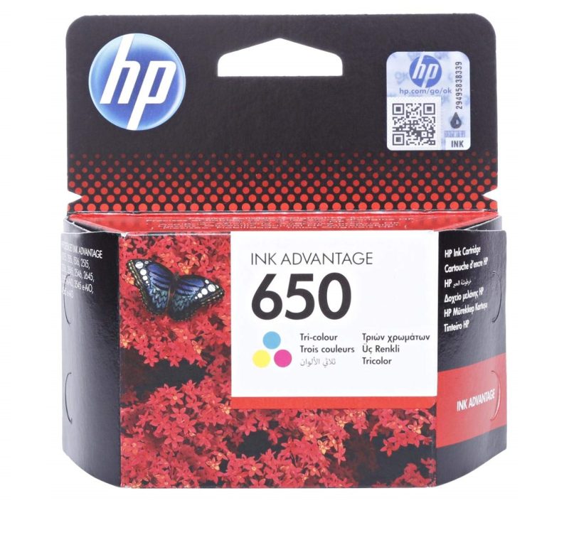 HP 650 Tri-Color Ink Original Cartridge