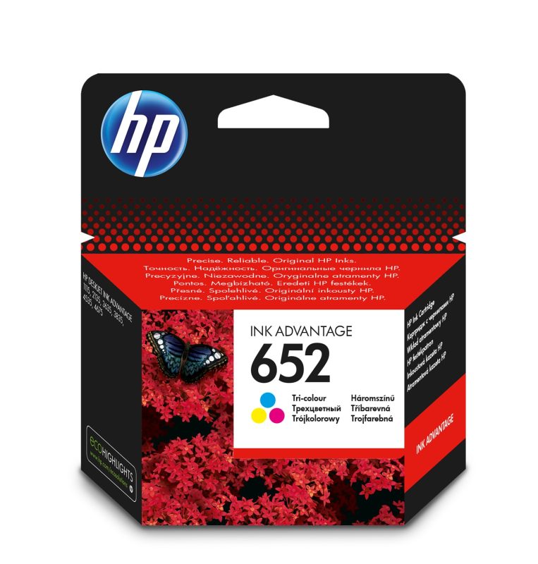 HP 652 Tri-Color Ink Advantage Original Cartridge