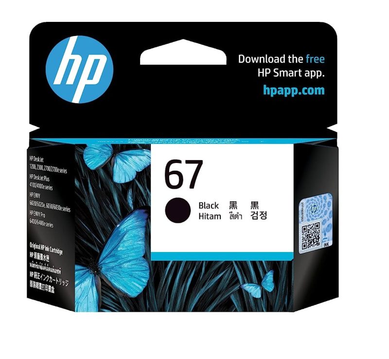 HP 67 Black Ink Original Cartridge