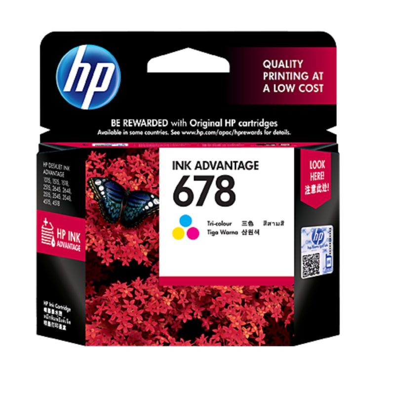 HP 678 Tri-Color Ink Advantage Original Cartridge
