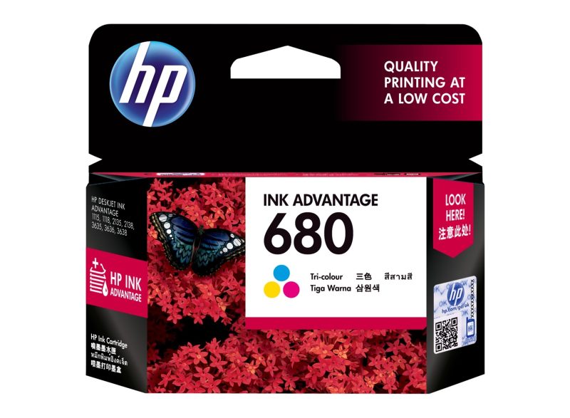 HP 680 Tri-Color Ink Advantage Original Cartridge