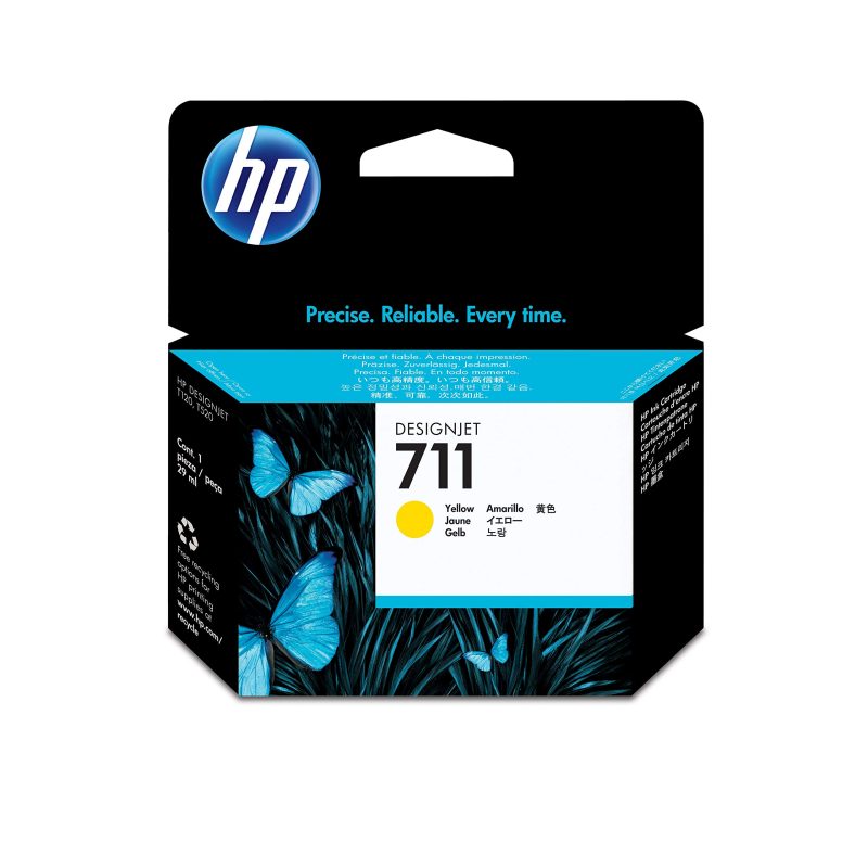 HP 711 Yellow DesignJet Original Ink Cartridge