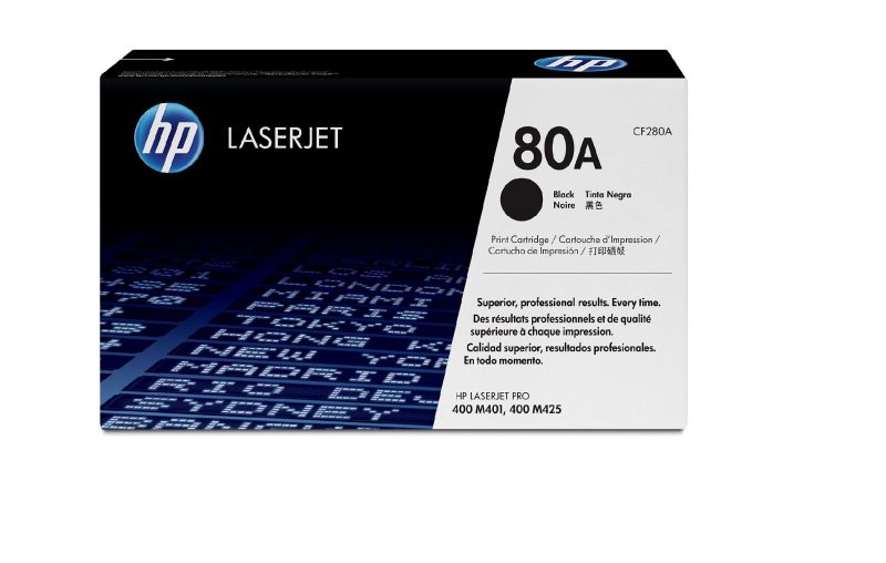 HP 80A Black Original LaserJet Toner Cartridge