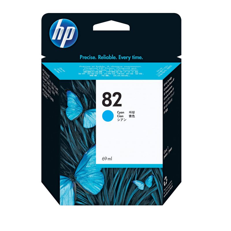 HP 82 Cyan DesignJet Original Ink Cartridge