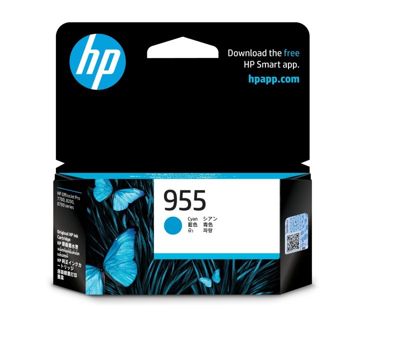 HP 955 Cyan OfficeJet Original Ink Cartridge
