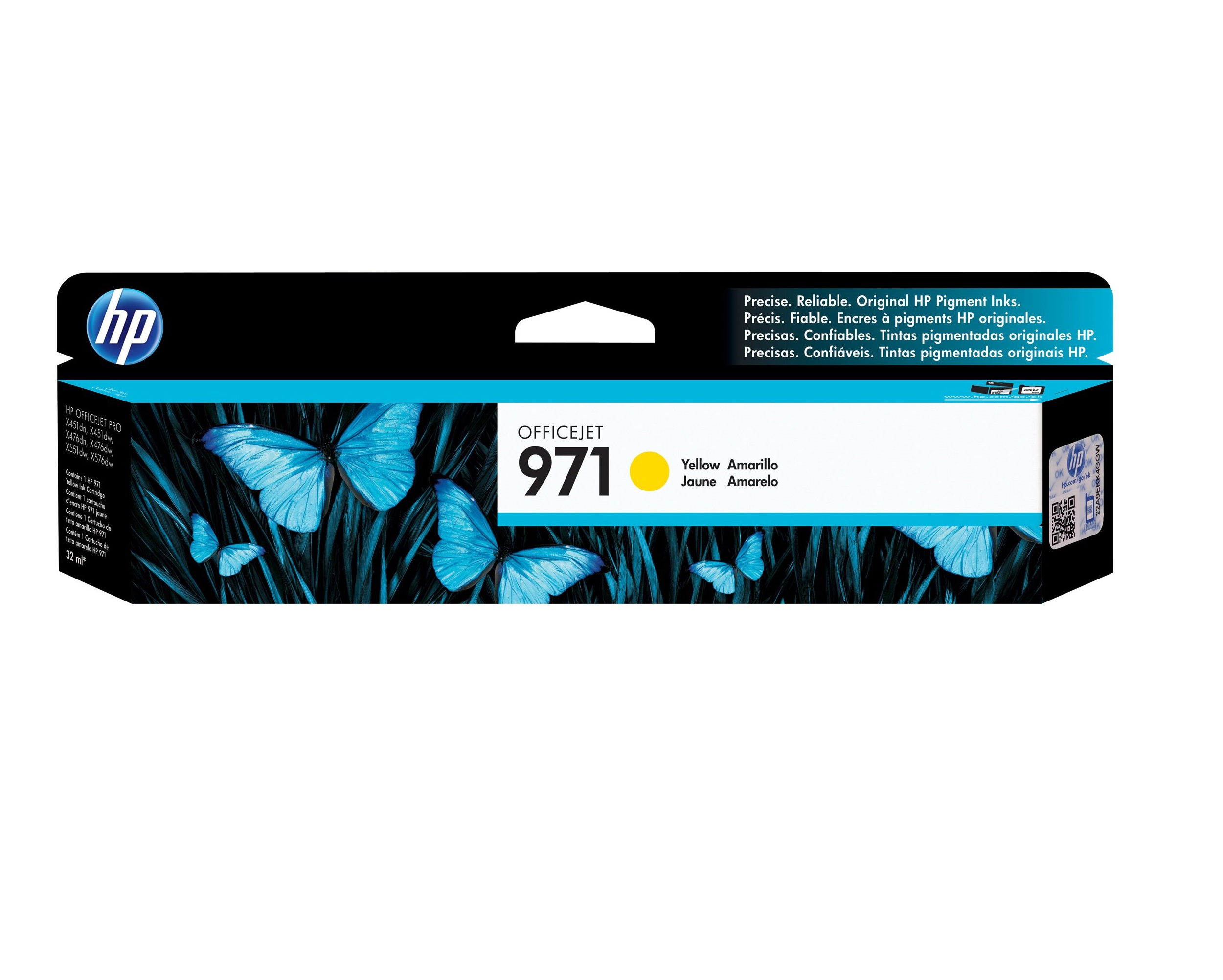 HP 971 Yellow OfficeJet Original Ink Cartridge