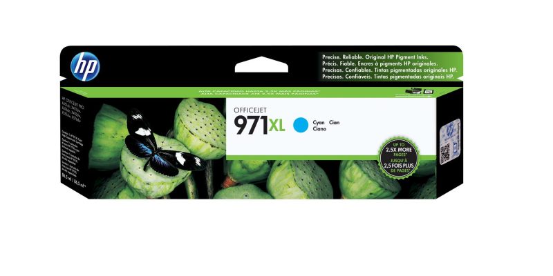 HP 971XL Cyan OfficeJet Original Ink Cartridge